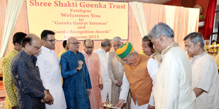 Goenka Award 2023 ceremony with Arjun Ram Meghwal